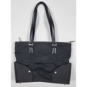 Pamela Dennis Black Shoulder Bag Purse Designed‎ Heavy Duty RARE